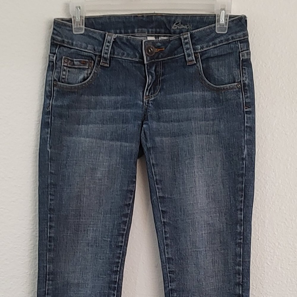 Mango MNG Bianca Jeans Straight Medium Wash Size 4 Low Rise